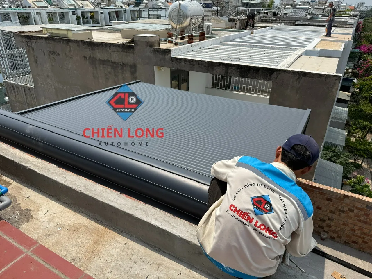 Mái nhôm cuốn tự động