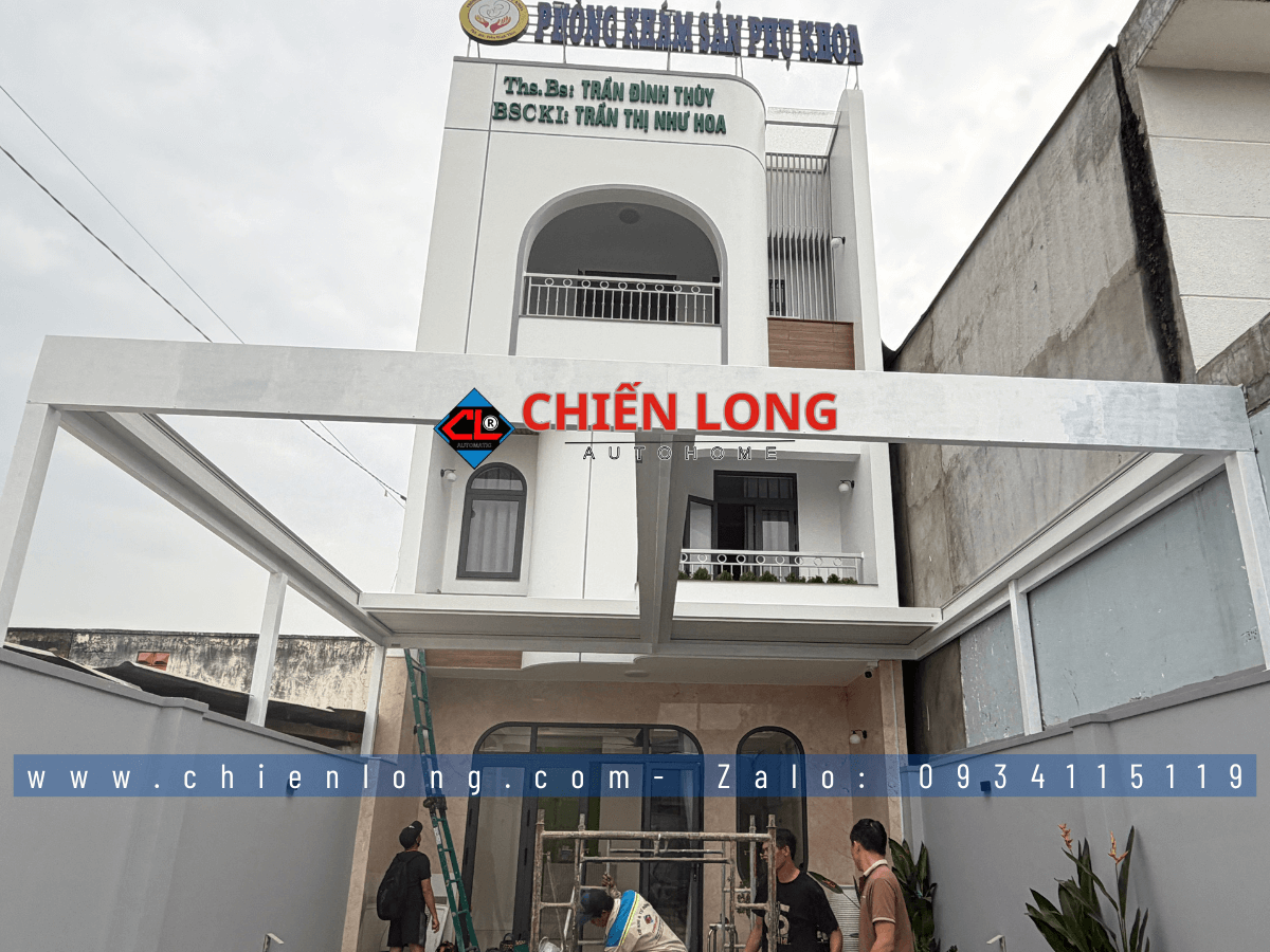 Mái nhôm xếp trượt Ziczac tự động cao cấp che nắng mưa kín nước