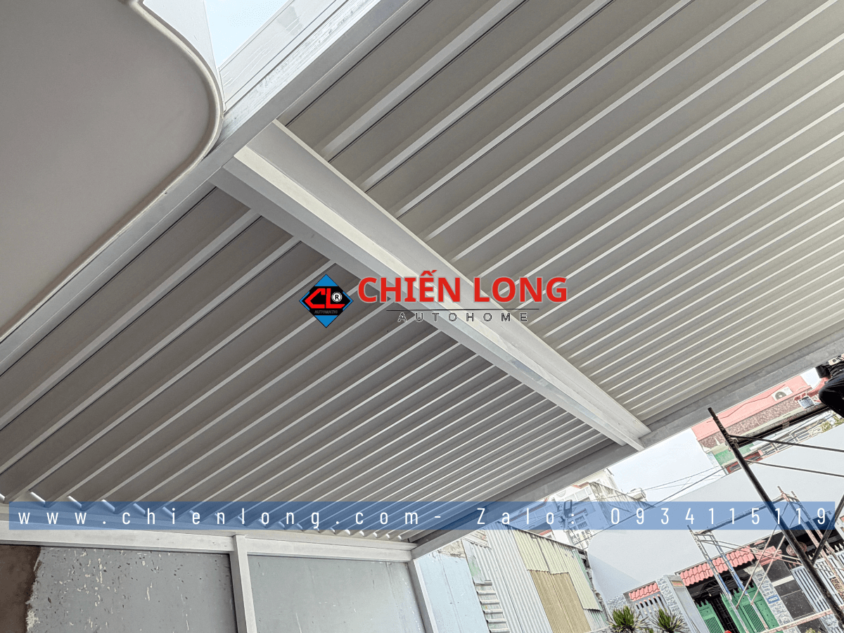 Mái nhôm Ziczac tự động thu gọn lấy sáng và thông gió