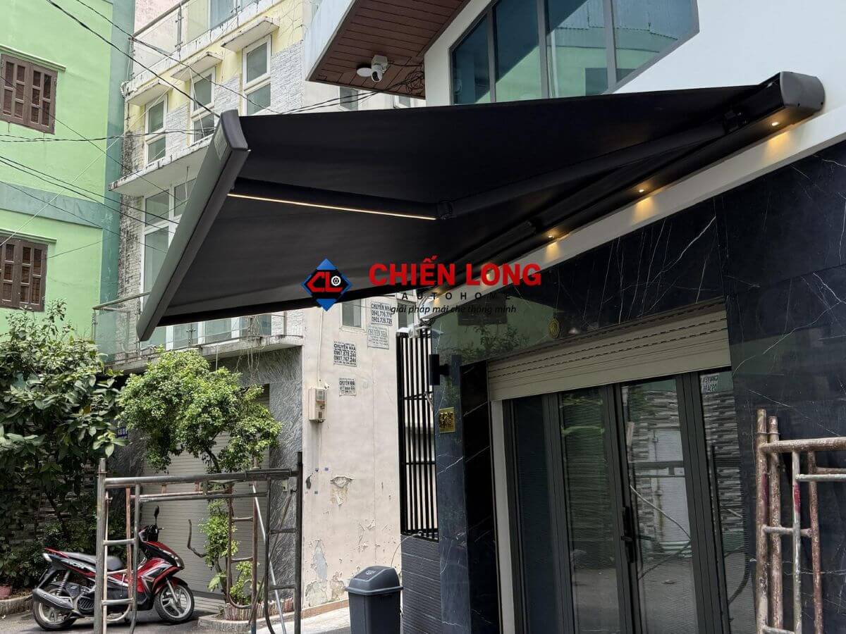 Mẫu vải Acrylic Sauleda dùng cho mái hiên