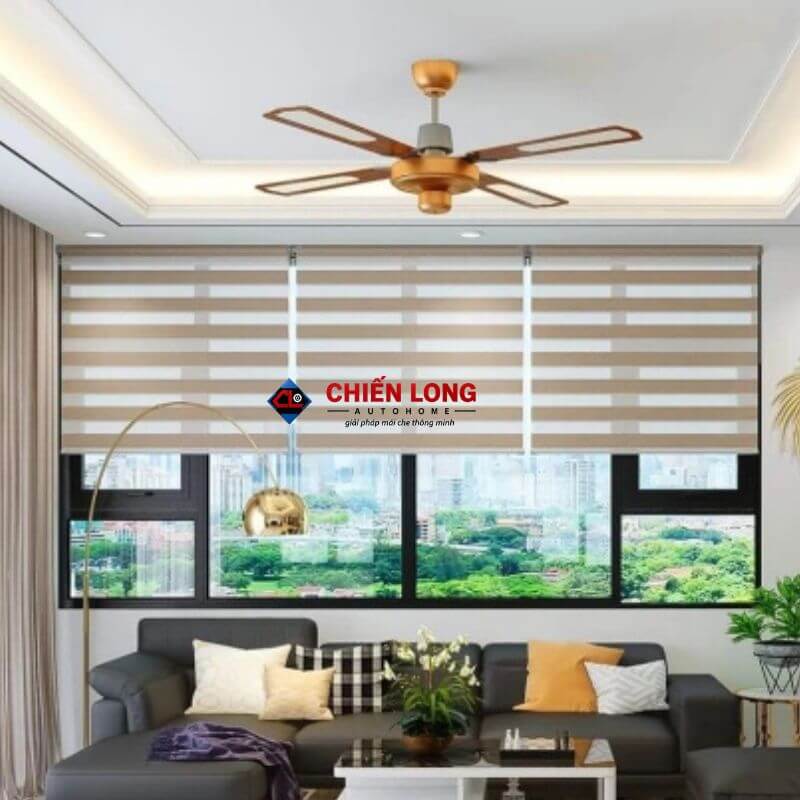 Rèm che nắng vách kính hiện đại