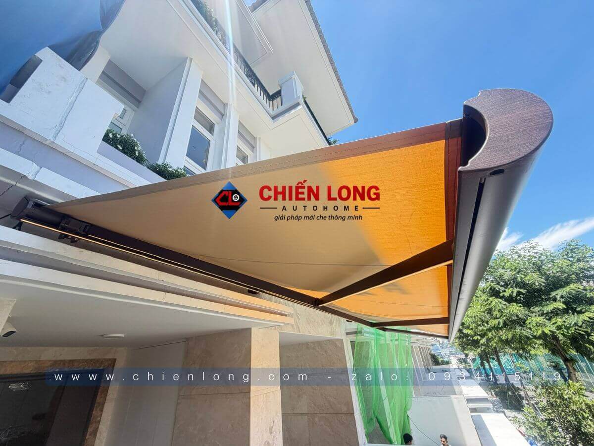 Vải Acrylic Tây Ban Nha dùng cho mái hiên tự động