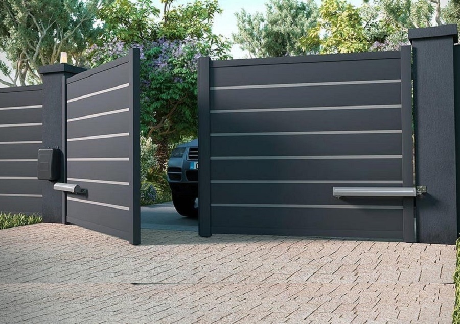 Mẫu cổng sắt 2 cánh thiết kế theo xu hướng hiện đại phong cách Châu  Âu CL-CA 2211