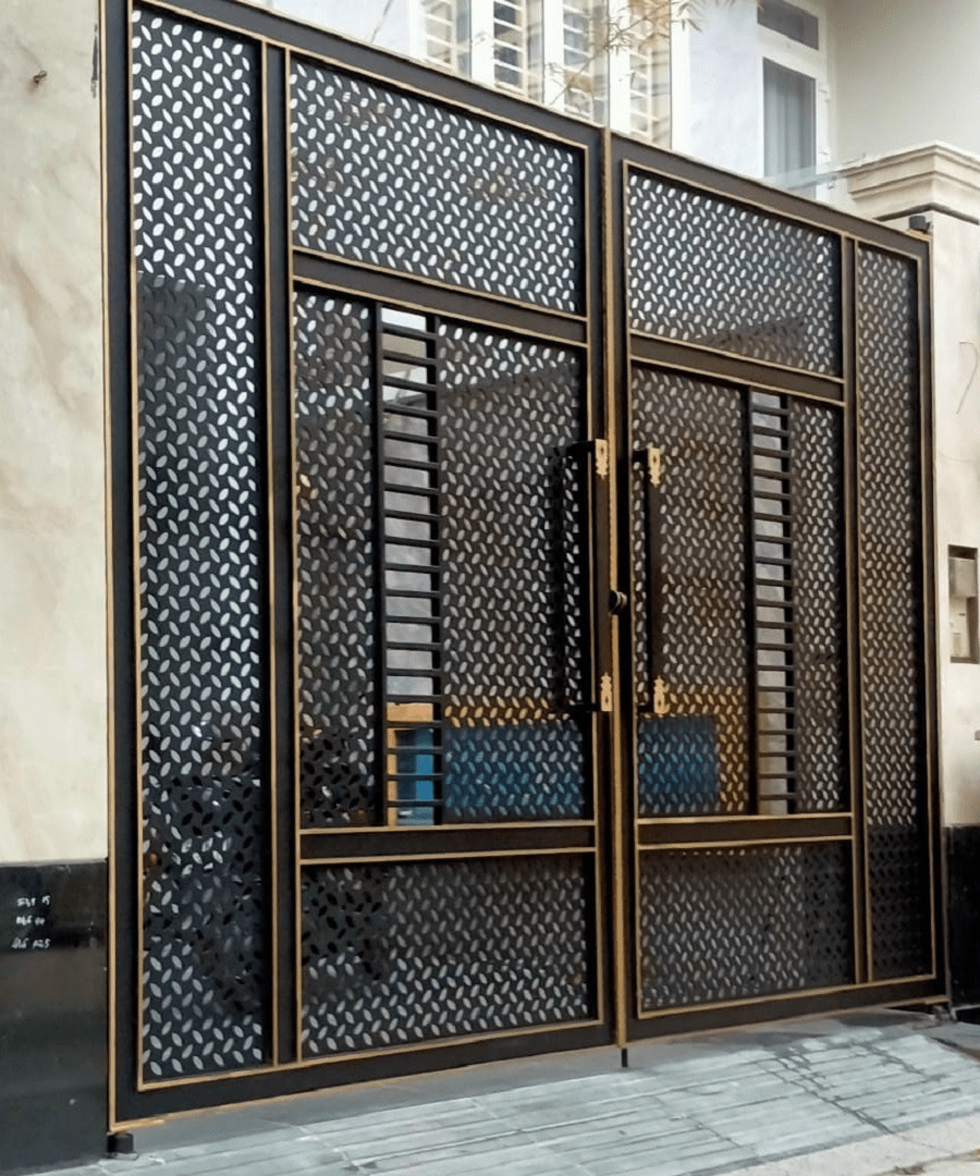 mẫu cửa cổng sắt cnc 2 cánh