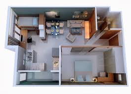 Những mẫu thiết kế nội thất chung cư với diện tích nhỏ, 1 phòng ngủ đơn giản mà hiện đại