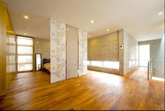 Mẫu rèm cửa kiểu màng buông