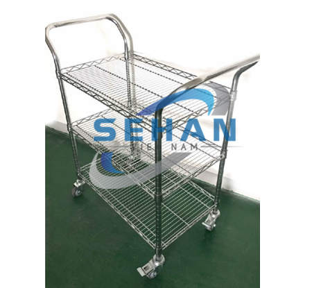 Xe đẩy hàng phòng sạch/ Xe đẩy hàng chống tĩnh điện