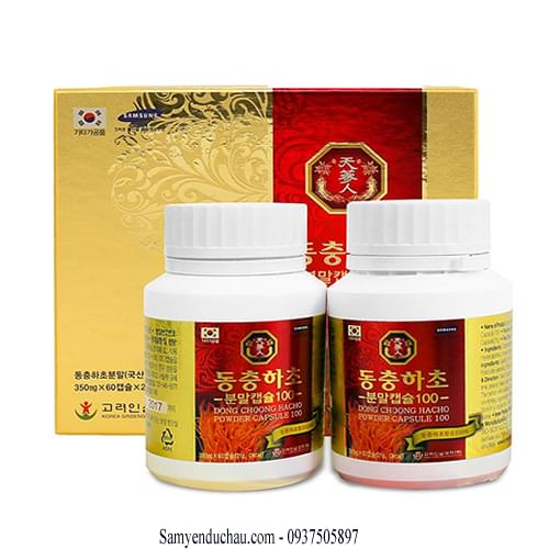 TPCN: Đông Trùng Hạ Thảo Viên Nhộng Hàn Quốc