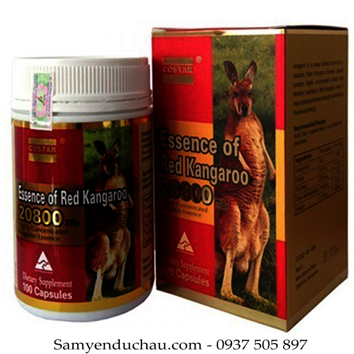 TPCN: Tăng cường sinh lực đàn ông - Essence of Red Kangaroo 20800 ( 100 viên) - Úc