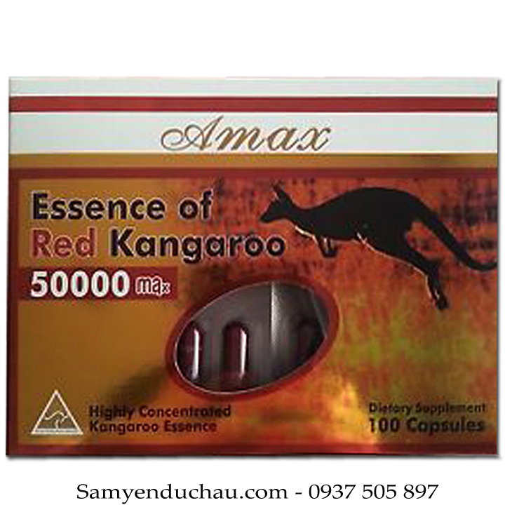 Amax Essence Of Red Kangaroo 50000 Max – Thuốc Tăng Cường Sinh Lý Cho Nam Giới 100viên