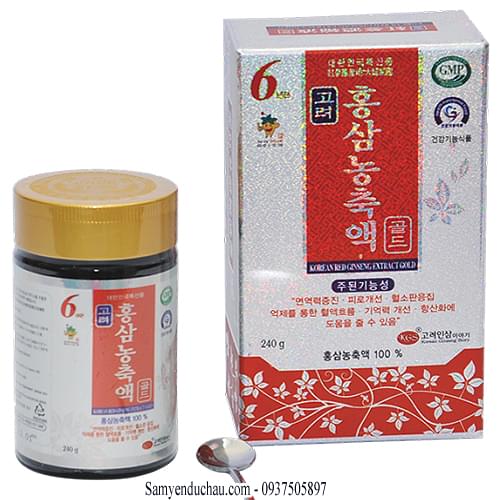 TPCN: Cao Hồng Sâm 6 năm tuổi KGS ( Thượng Hạng )