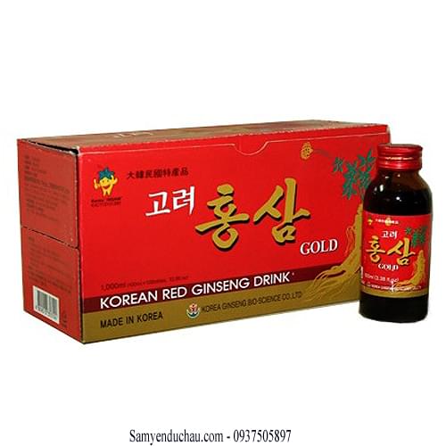 TPCN: Nước Uống Hồng Sâm BIO Hàn Quốc 10 chai 100ml