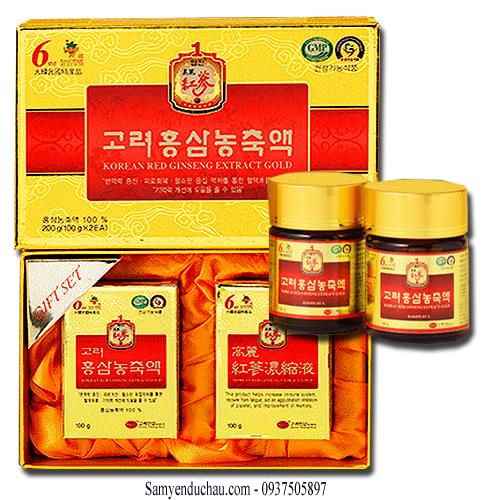 TPCN: Cao Hồng Sâm 6 năm tuổi cô đặc KGS Hàn Quốc (Ginsenoside Rg1+Rb1+Rb3 = 4.5 mg/g)