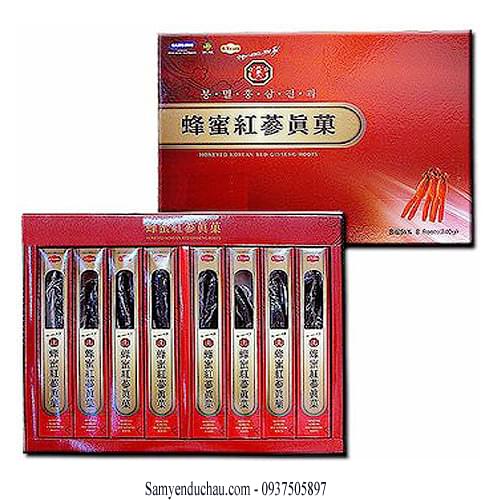 TPCN: Hồng Sâm Củ Tẩm Mật Ong 8 củ 200gr BIO