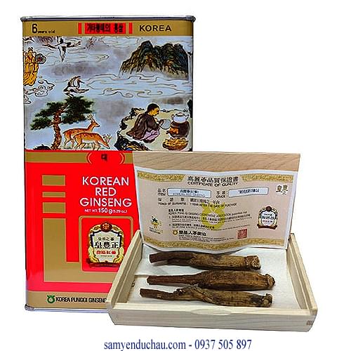 TPCN: Hồng Sâm Củ Khô 150G PUNGGI 21 Củ Nhỏ ( SKT13 )