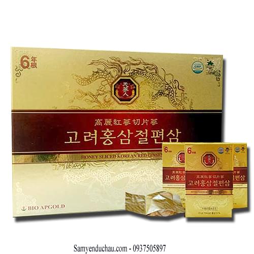 TPCN: Hồng Sâm lát tẩm mật ong BIO APGOLD Hàn Quốc