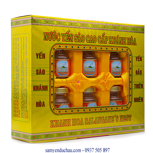 Nước Yến Khánh Hòa có đường (hộp/6 lọ) (NY2)
