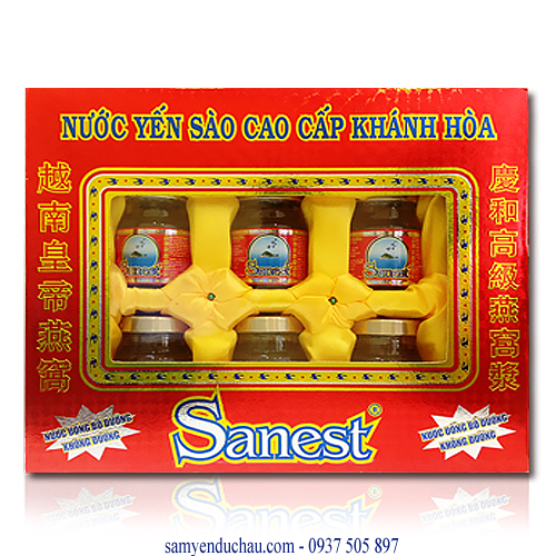 Nước Yến Khánh Hòa kiêng không đường (hộp/6 lọ) (NY3)