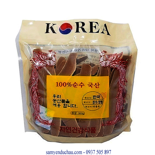 TPCN: Nấm Linh Chi Vàng xắt lát Hàn Quốc loại 1. 0.5 Kg