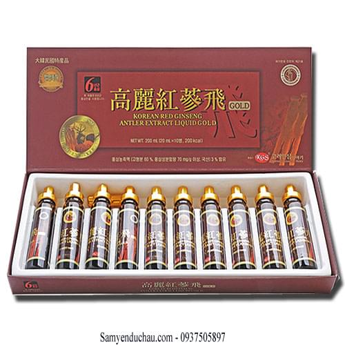 TPCN : Nước chiết xuất hồng sâm nhung hươu kết hợp 3 %