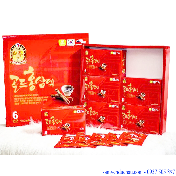 TPCN: Tinh Chất Hồng Sâm 6 năm Nuljayoun Hàn Quốc 30 gói x 70ml