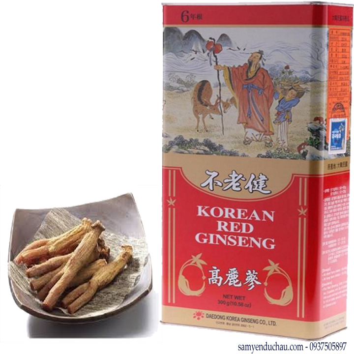 TPCN: Hồng Sâm Củ Khô 6 năm tuổi 75 gr DaeDong 5 củ lớn