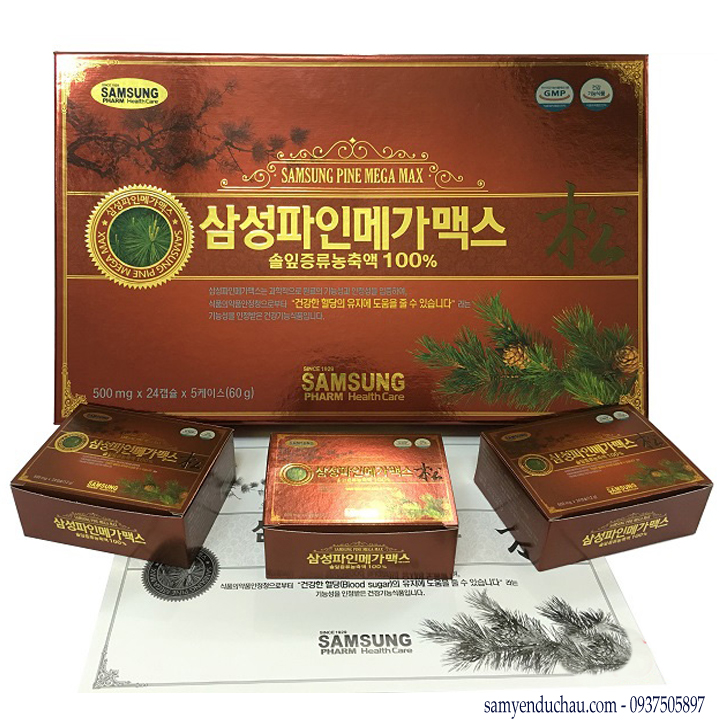 TPCN:Tinh Dầu Thông Đỏ Hàn Quốc Sam Sung 120 Viên