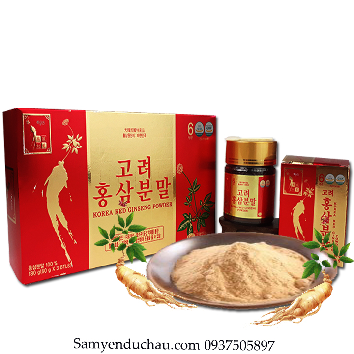 TPCN: Bột Hồng Sâm nguyên chất 6 tuổi KGS thượng hạng