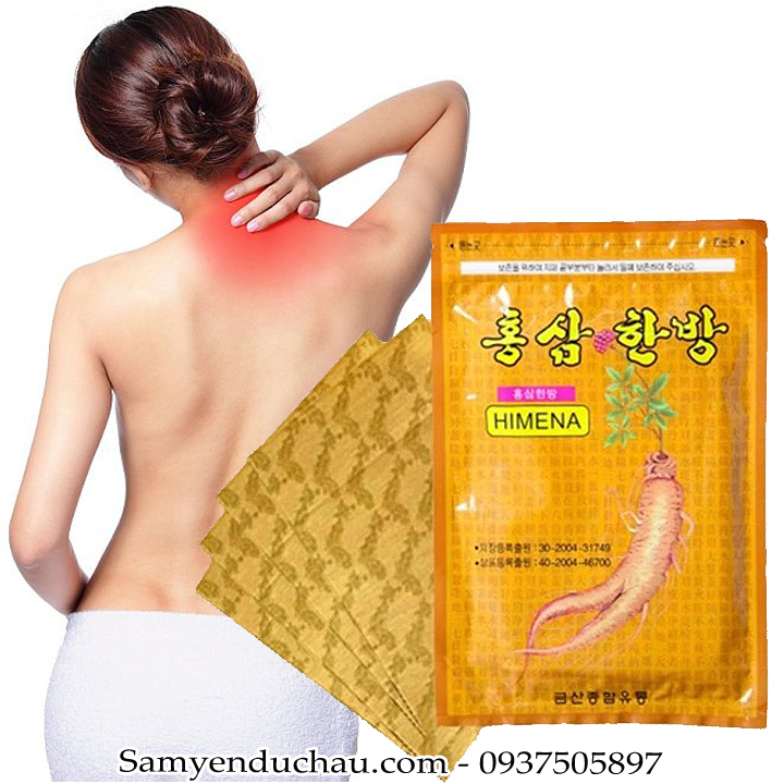 Cao Dán Hồng Sâm Gold Insam Hàn Quốc 20 Miếng