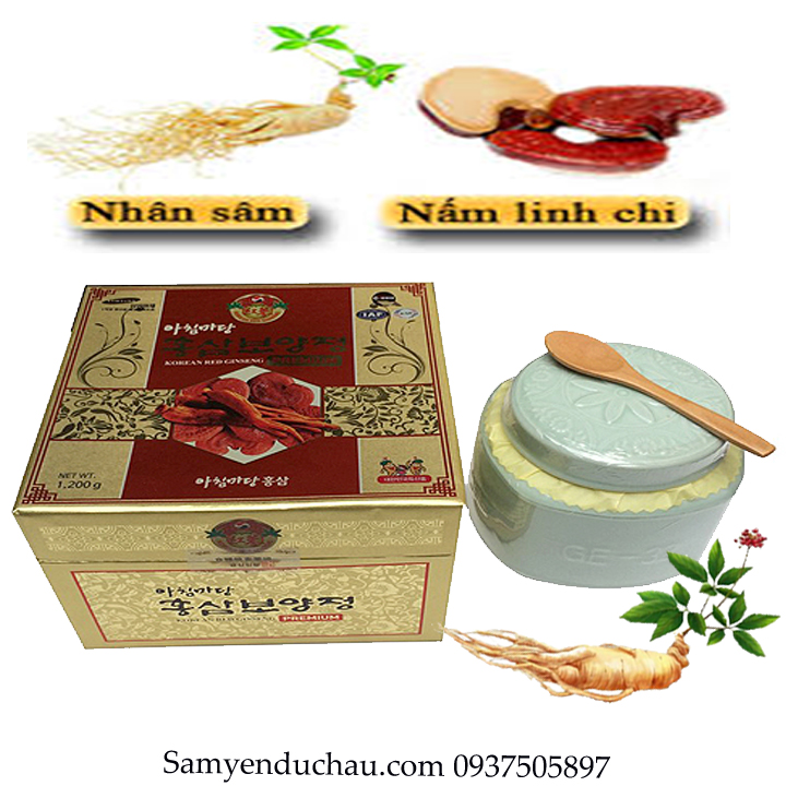 TPCN: Cao Hồng Sâm Linh Chi Hàn Quốc 1,2 kg