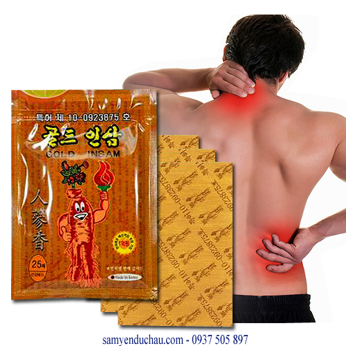 Cao Dán Hồng Sâm Gold Insam Hàn Quốc 25 Miếng