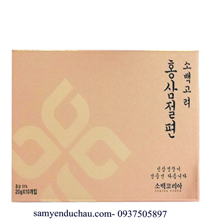 TPCN:Hồng Sâm Lát Tẩm Mật Ong Sobaek 200g
