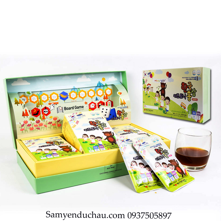 TPCN:Hồng sâm trẻ em Daedong 2-5 tuổi 30 gói x 20ml – Korean red ginseng junior