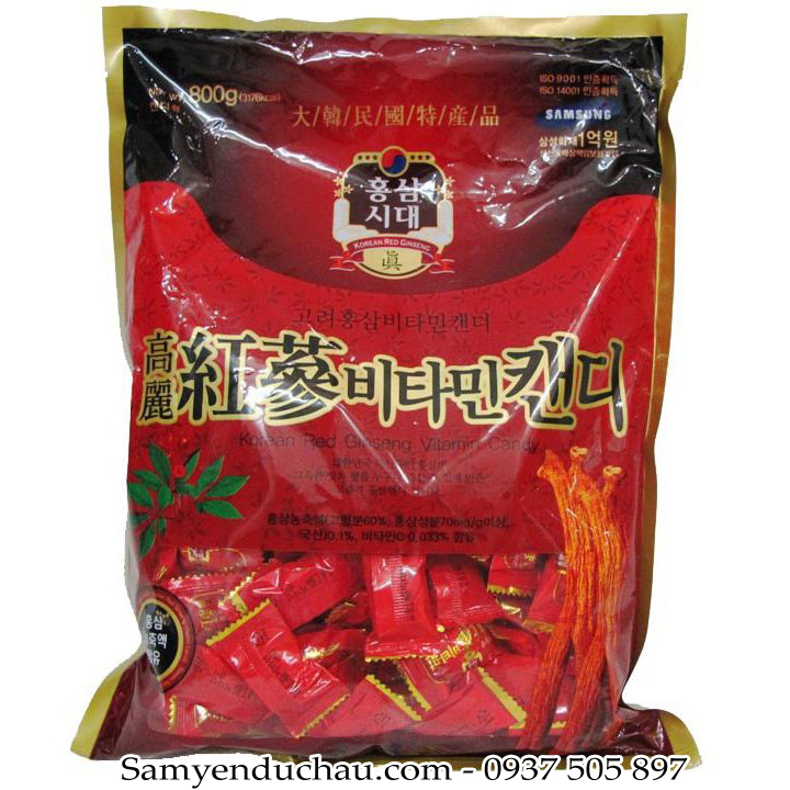 Kẹo Hồng Sâm Vitamin