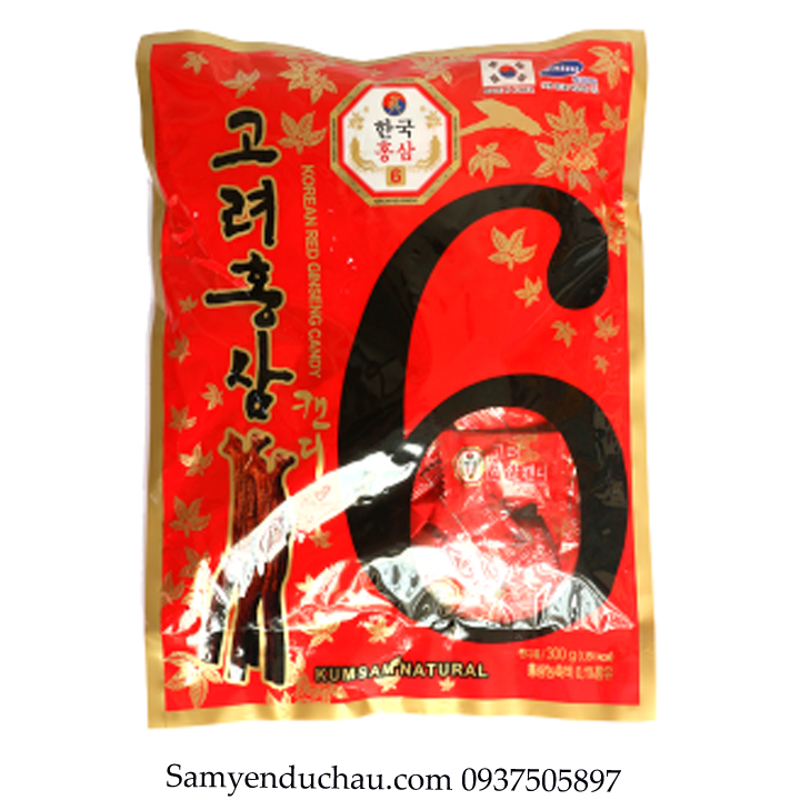 TPCN:Kẹo Hồng Sâm Vitamin Kumsan Hàn Quốc 300gr