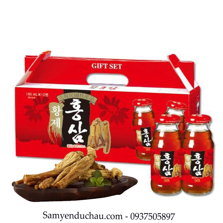 TPCN:Nước Hồng Sâm PURE PLUS Hàn Quốc Hộp 12 Chai * 180ml