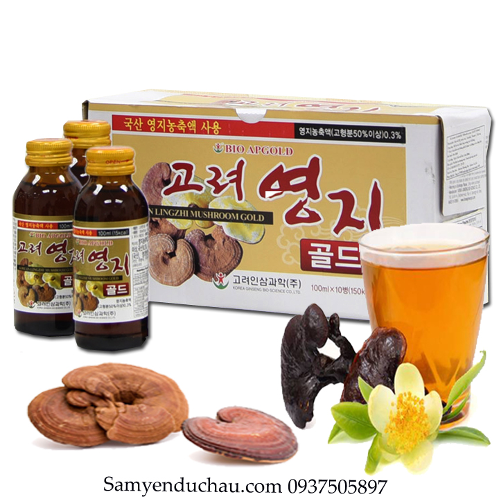 TPCN:Nước Uống Linh Chi Hàn Quốc BIO 10 chai 100ml