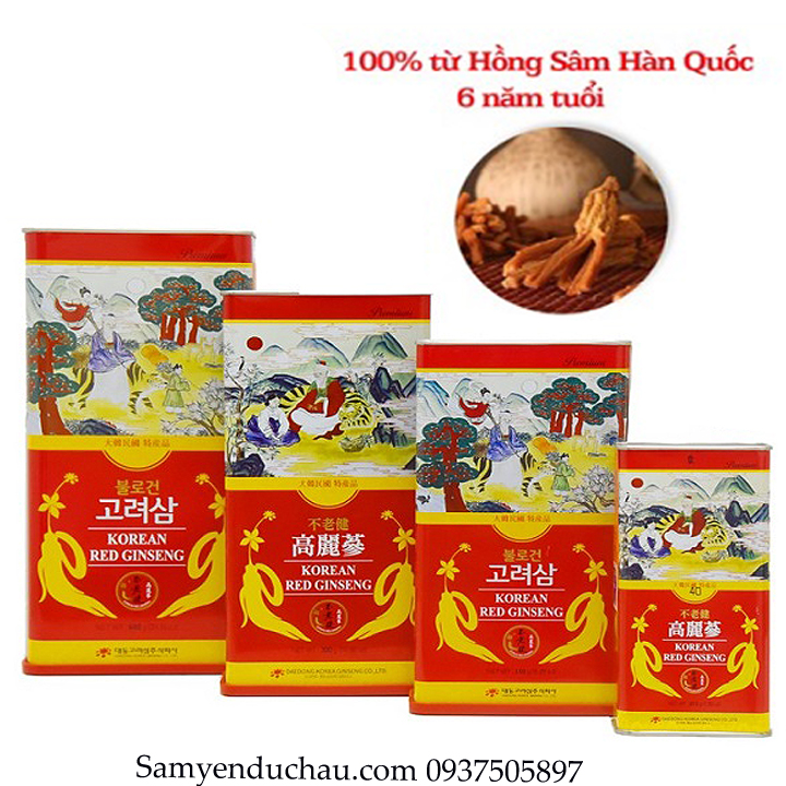 TPCN: Hồng Sâm Củ Sấy Khô DAEDONG 150gr ( Mẫu Mới )