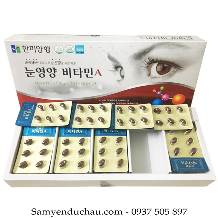 TPCN:Thuốc Bổ Mắt Vitamin A Hanmi 120 Viên Của Hàn Quốc