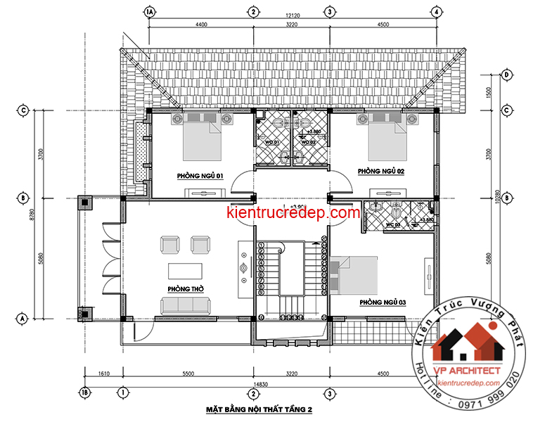 Biệt thự nhà vườn 2 tầng mái Thái đẹp  Mã số ACHI 23032