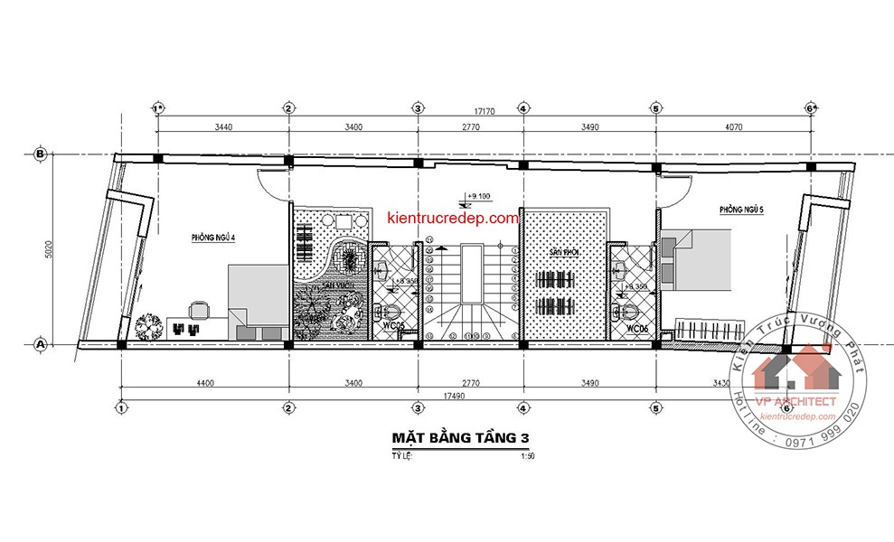 Thiết kế nhà Ống mặt tiền 5m