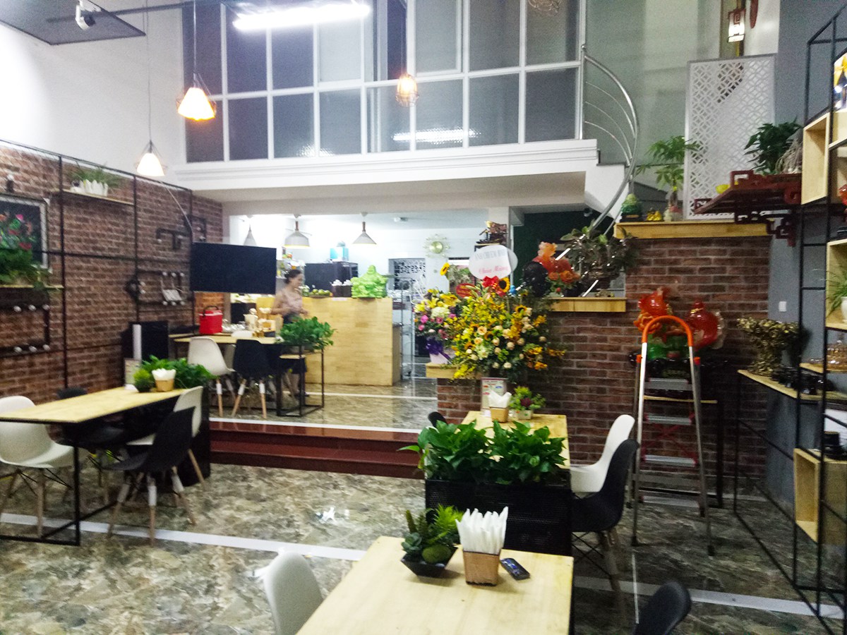 thi công nội thất quán cà phê hiện đại