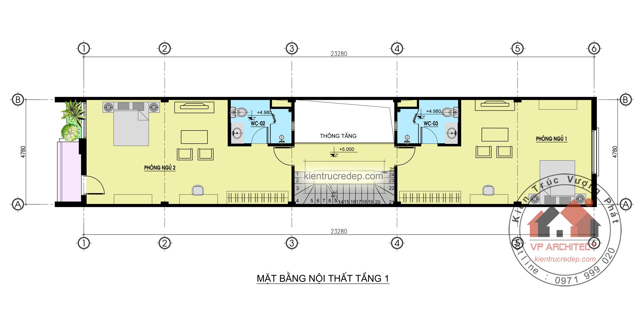 nhà phố 4 tầng mặt tiền 5x22m