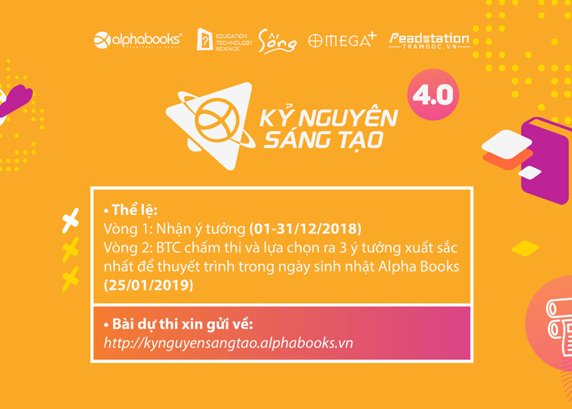 Kỷ Nguyên Sáng Tạo - Cuộc thi ý tưởng sáng tạo mừng sinh nhật Alpha Books lần thứ 14