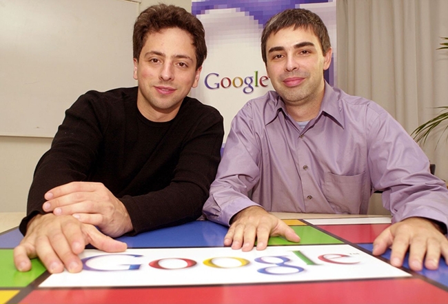 Larry Page và Sergey Brin, hai nhà sáng lập của Google. Ảnh: CNBC.