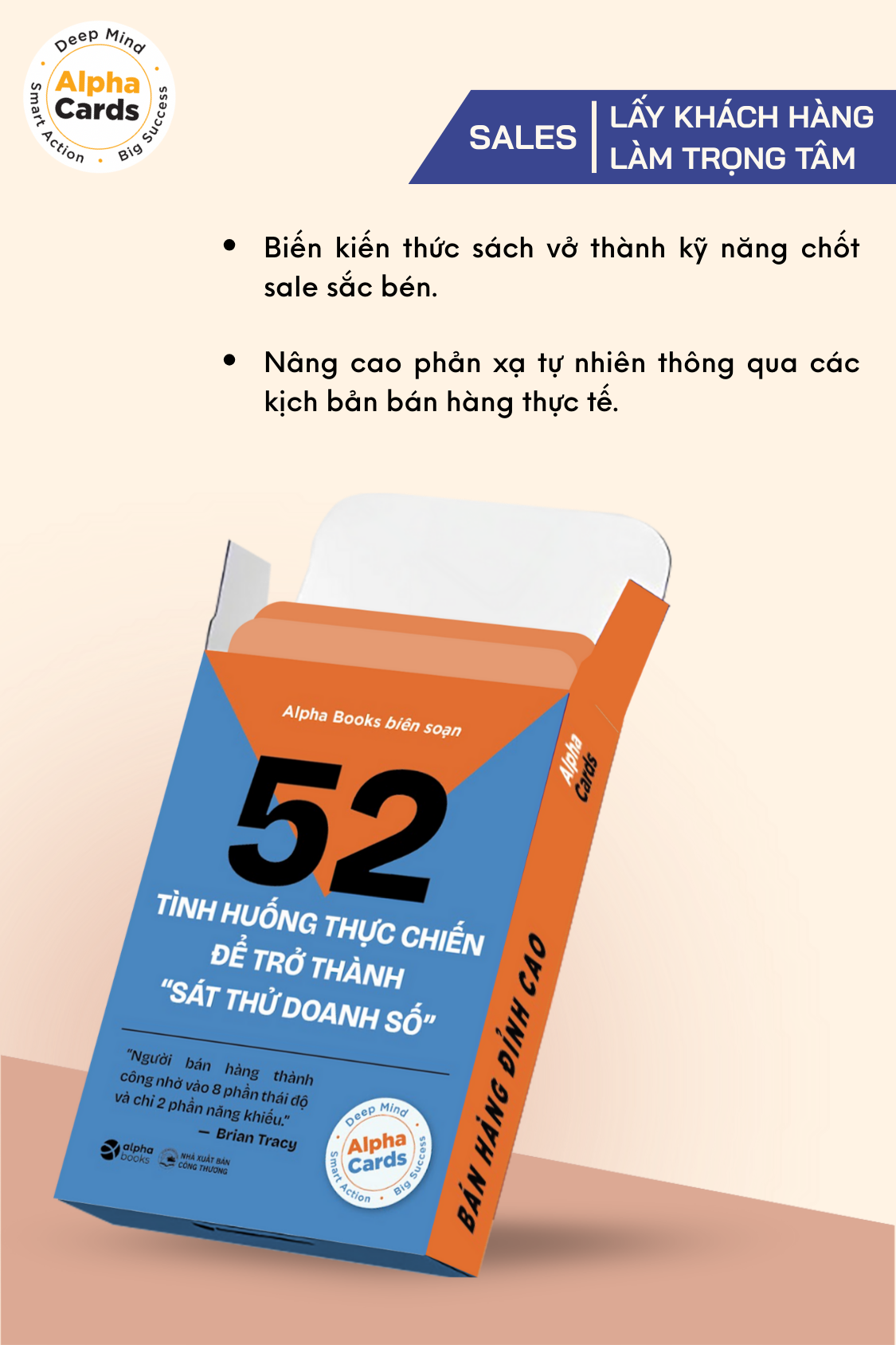 Flashcard Kỹ Năng Bán Hàng – 52 tình huống thực chiến để trở thành sát thủ bán hàng