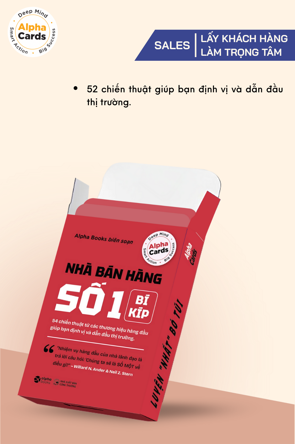 Flashcard Nhà Bán Hàng Số 1 – 52 chiến thuật đỉnh cao từ các thương hiệu lớn giúp bạn định vị và dẫn đầu thị trường