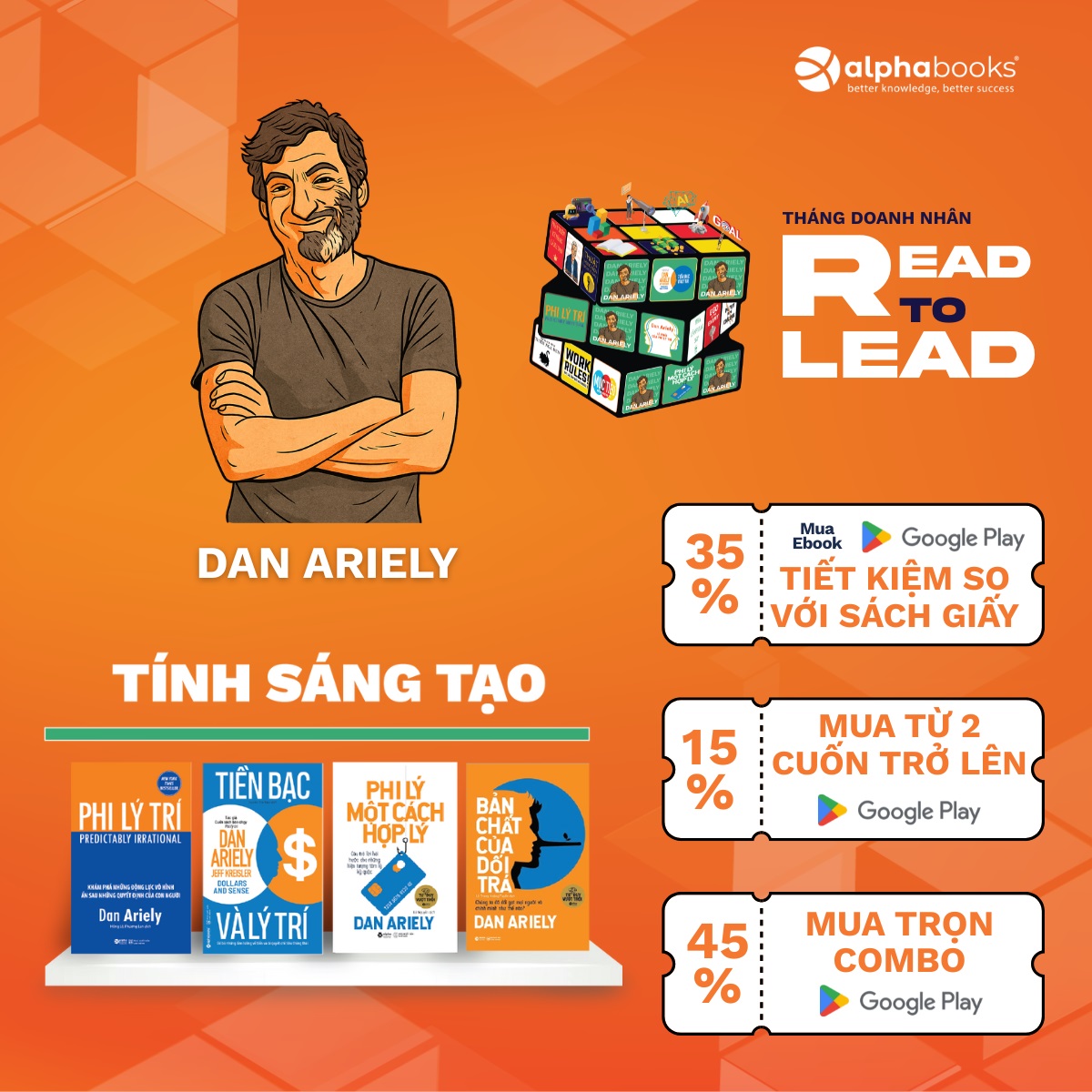 Combo 4 cuốn tính Sáng tạo - Đọc vị kinh tế học hành vi , thay đổi tư duy từ tận gốc - Dan Ariely