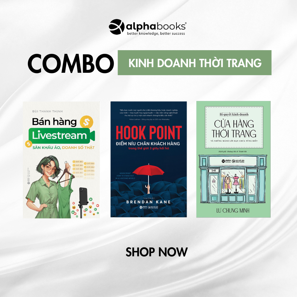 [Combo] Bí Quyết Kinh Doanh Thời Trang + HookPoint + Bán Hàng Livestreams