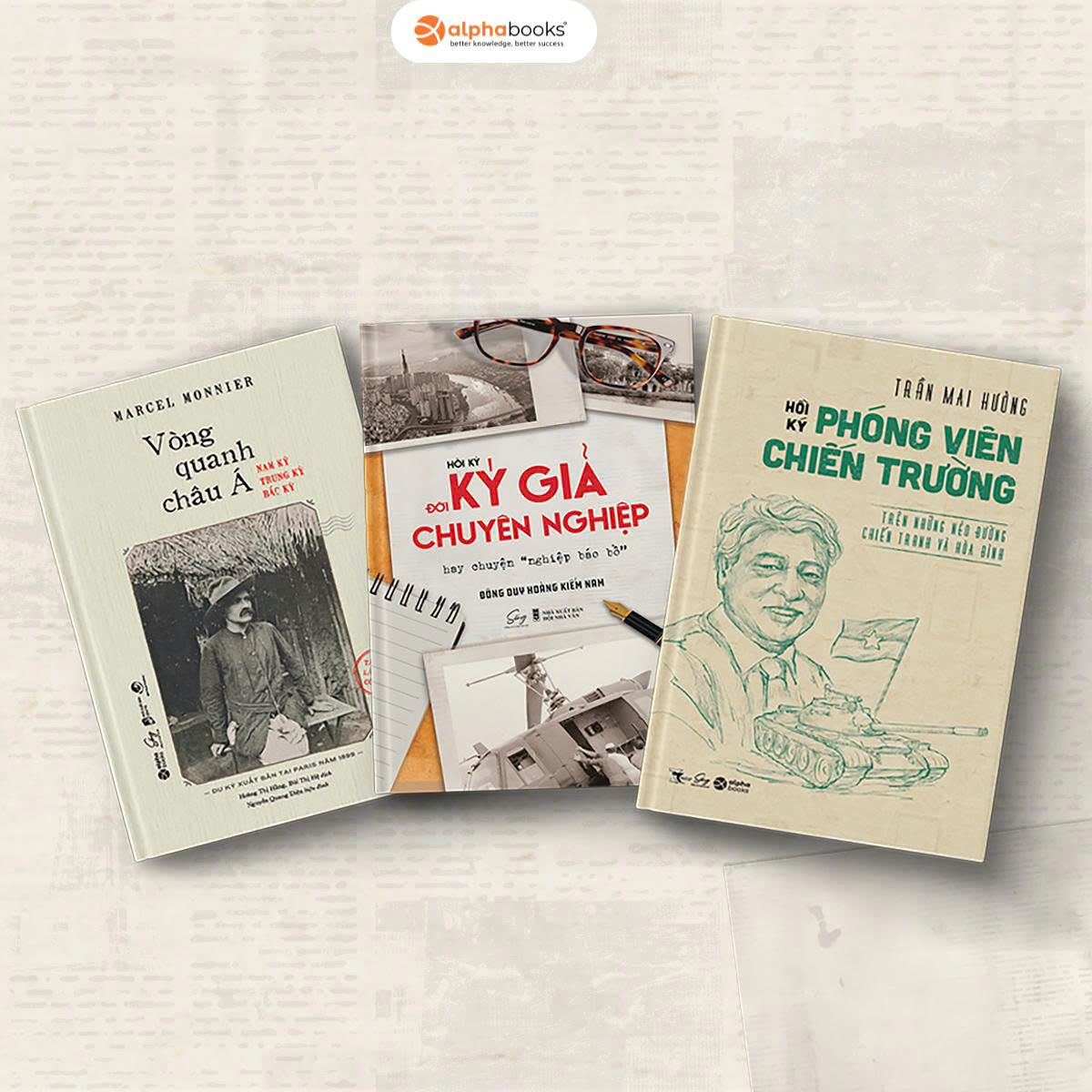 Combo Phóng Viên Chiến trường + Ký Giả Chuyên Nghiệp + Vòng Quanh Châu Á